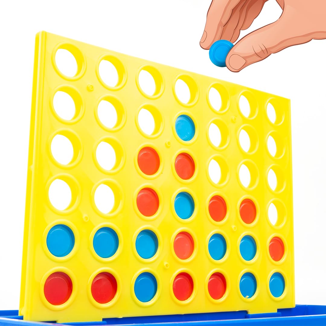 Ratnas Classic Plot-4 Senior Games - Classic disc Dropping Game, Strike 4 - Get 4 in a Row, Connect Game, 2 Players, 5 & Above Ages (B0CD479Y15) Amazon Price History, Amazon Price Tracker