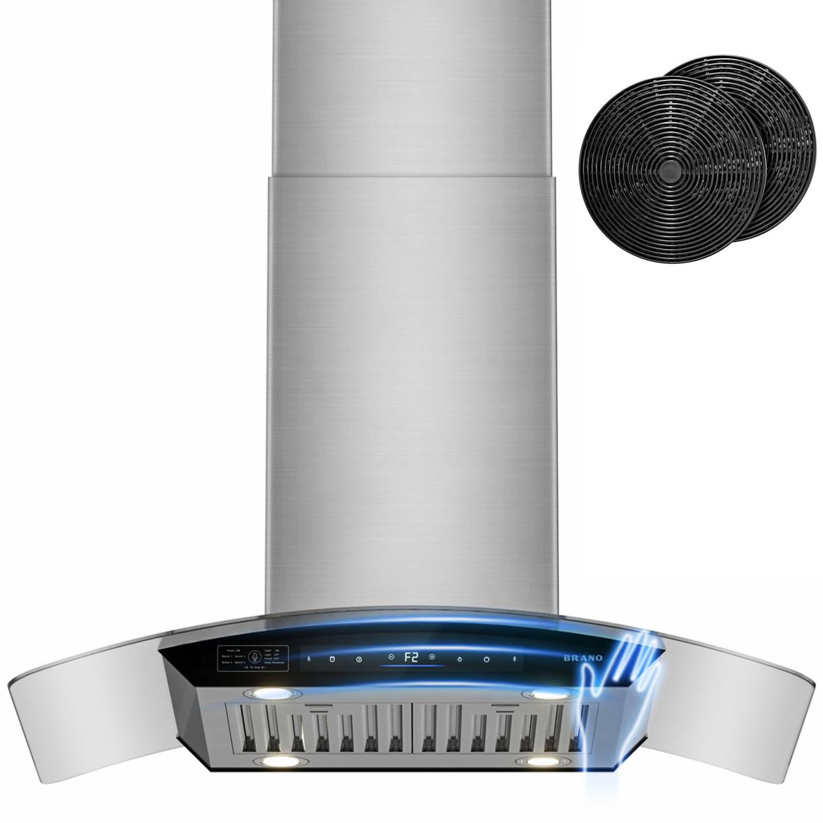 BRANO Island Range Hood
