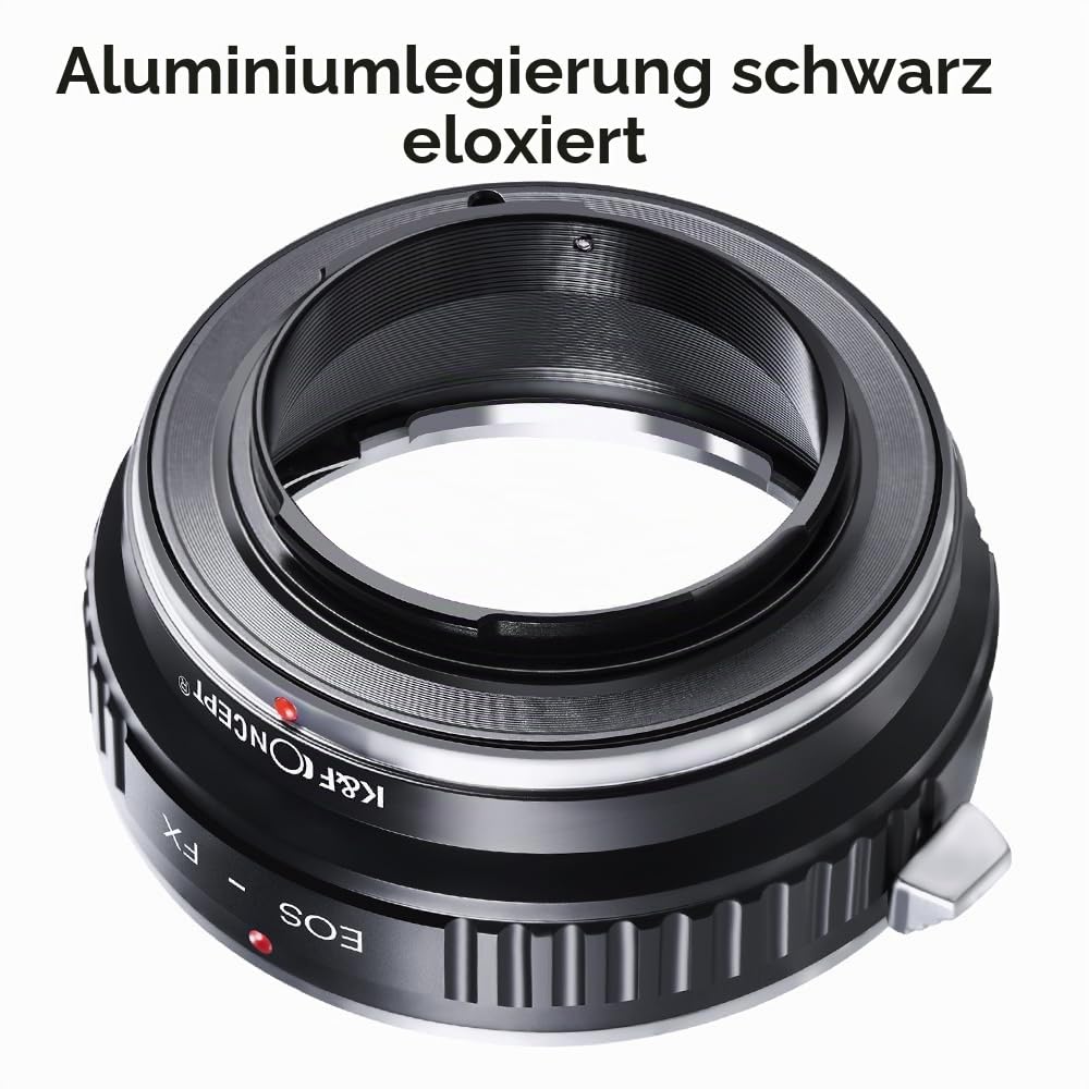 K&F CONCEPT EOS EF/EFS-FX Objektivadapter auf FujiFX Mount X-Pro1 X Kamera X-Serie spiegellose Kameras