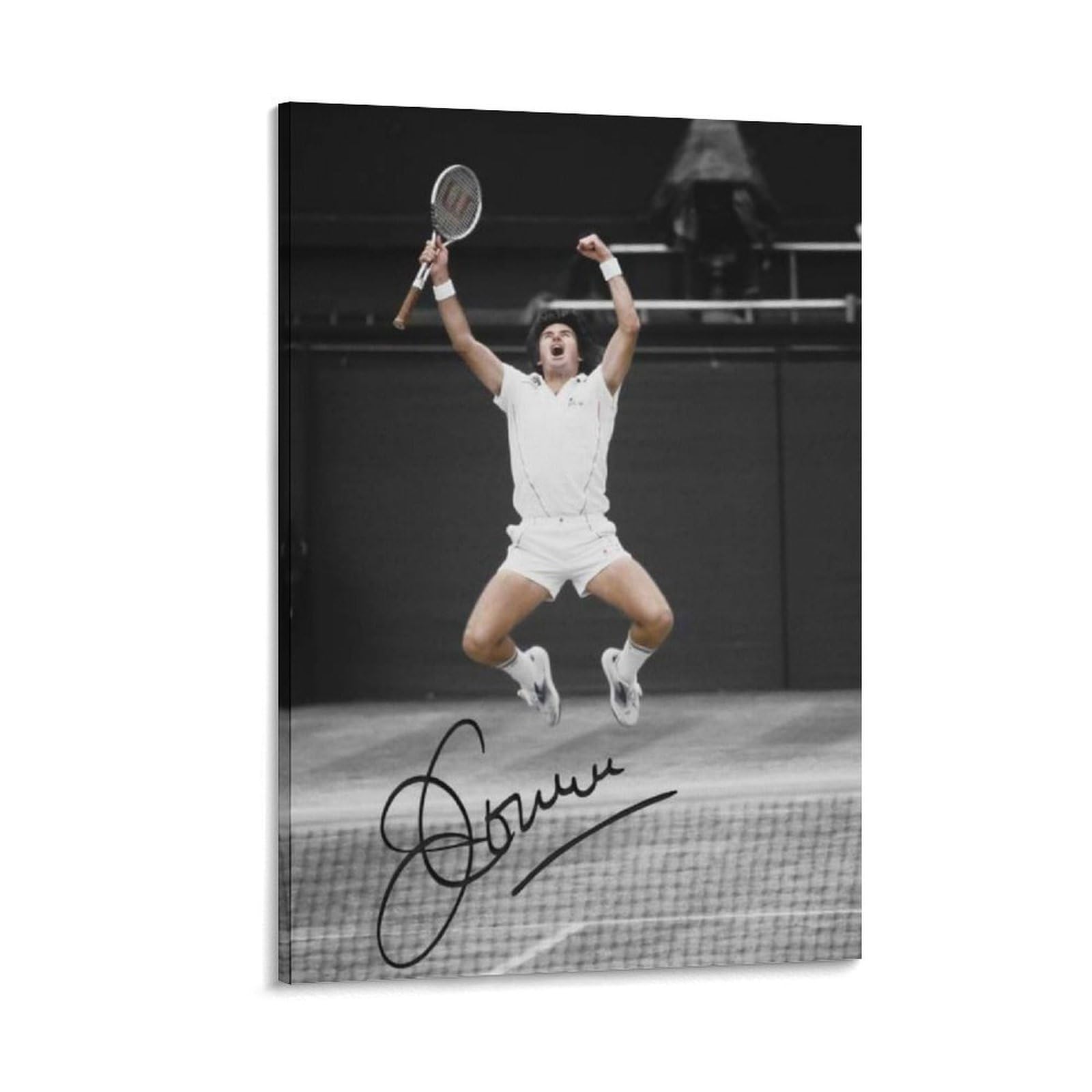ASUIU Jimmy Connors Canvas Poster Picture Print Wall Art Poster Painting Canvas Posters Artworks Room Aesthetic 08x12inch(20x30cm)