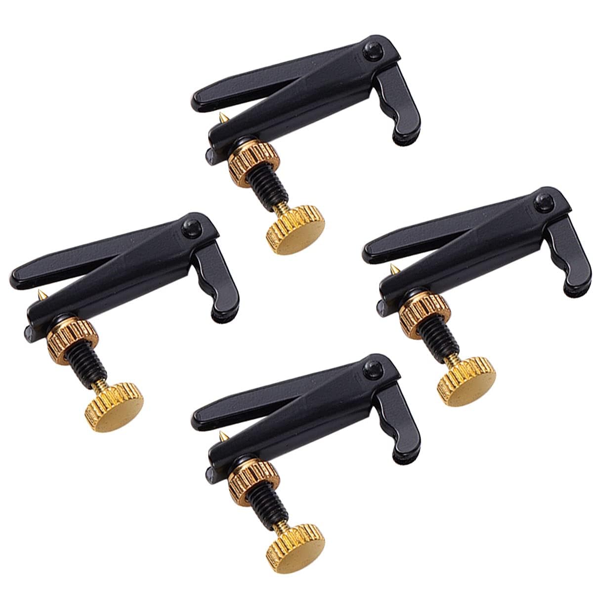 PERLMAN 4pcs Violin String Adjuster Fine Tuning String Fine Adjuster Tuners for Violin Musical Acessories