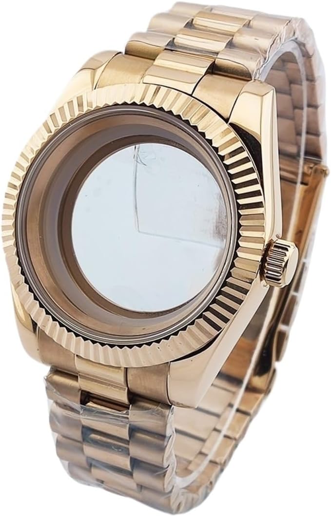 40mm Stainless Steel Watch Case with Sapphire Crystal Glass for 31mm Dial - Compatible with 8285 Movement