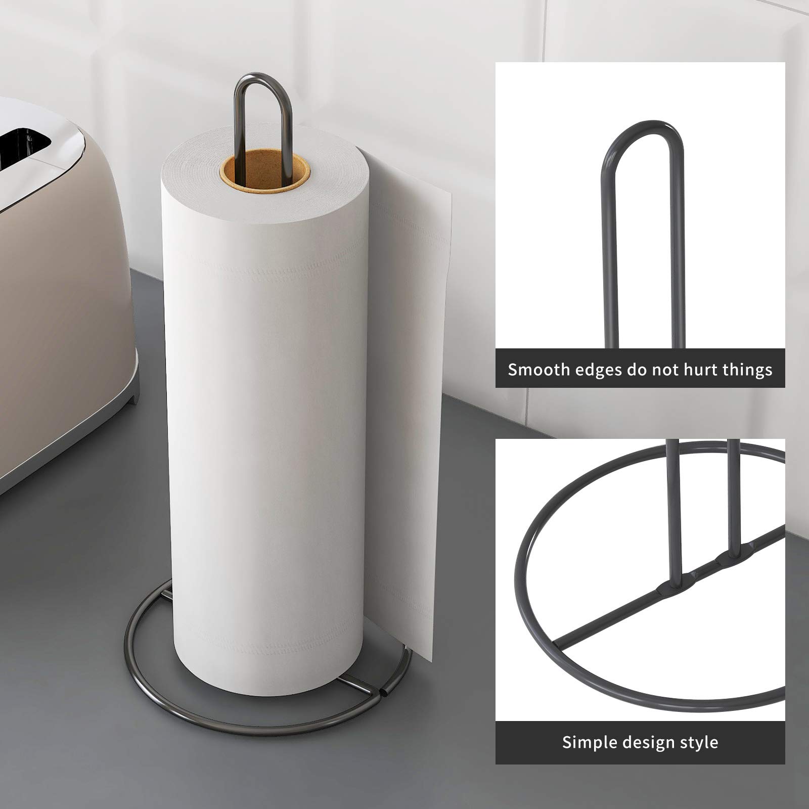 Kitchen Roll Holder,Freestanding Paper Towel Holder Countertop,kitchen