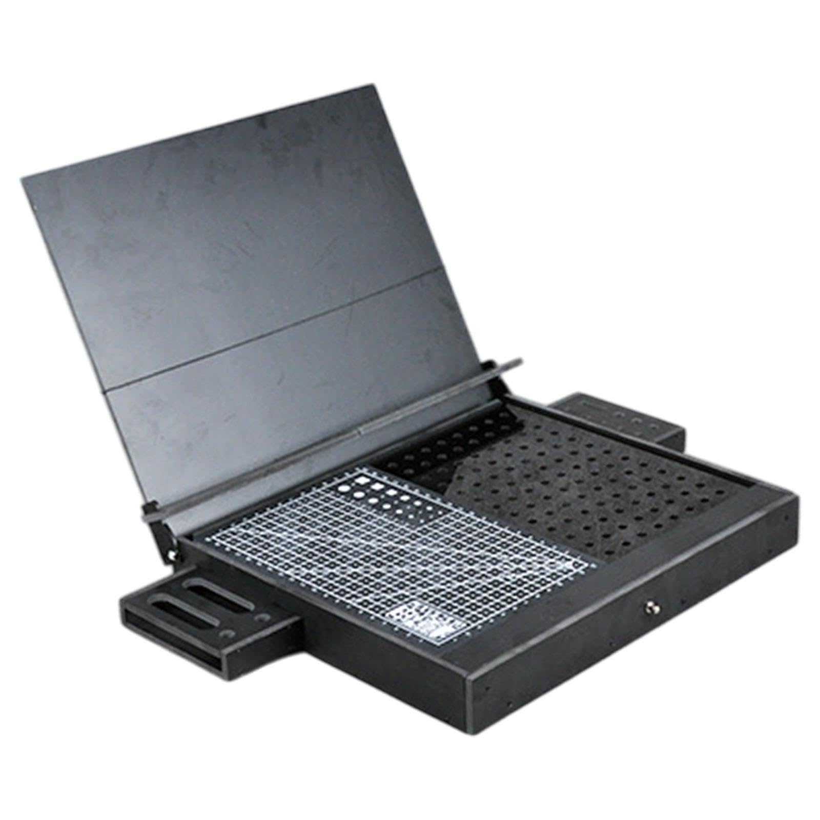 Banco da lavoro per modellismo Kit per modellismo Attrezzo Forniture artigianali Stoccaggio Parti di precisione Postazione di lavoro Scaffale di, Nero