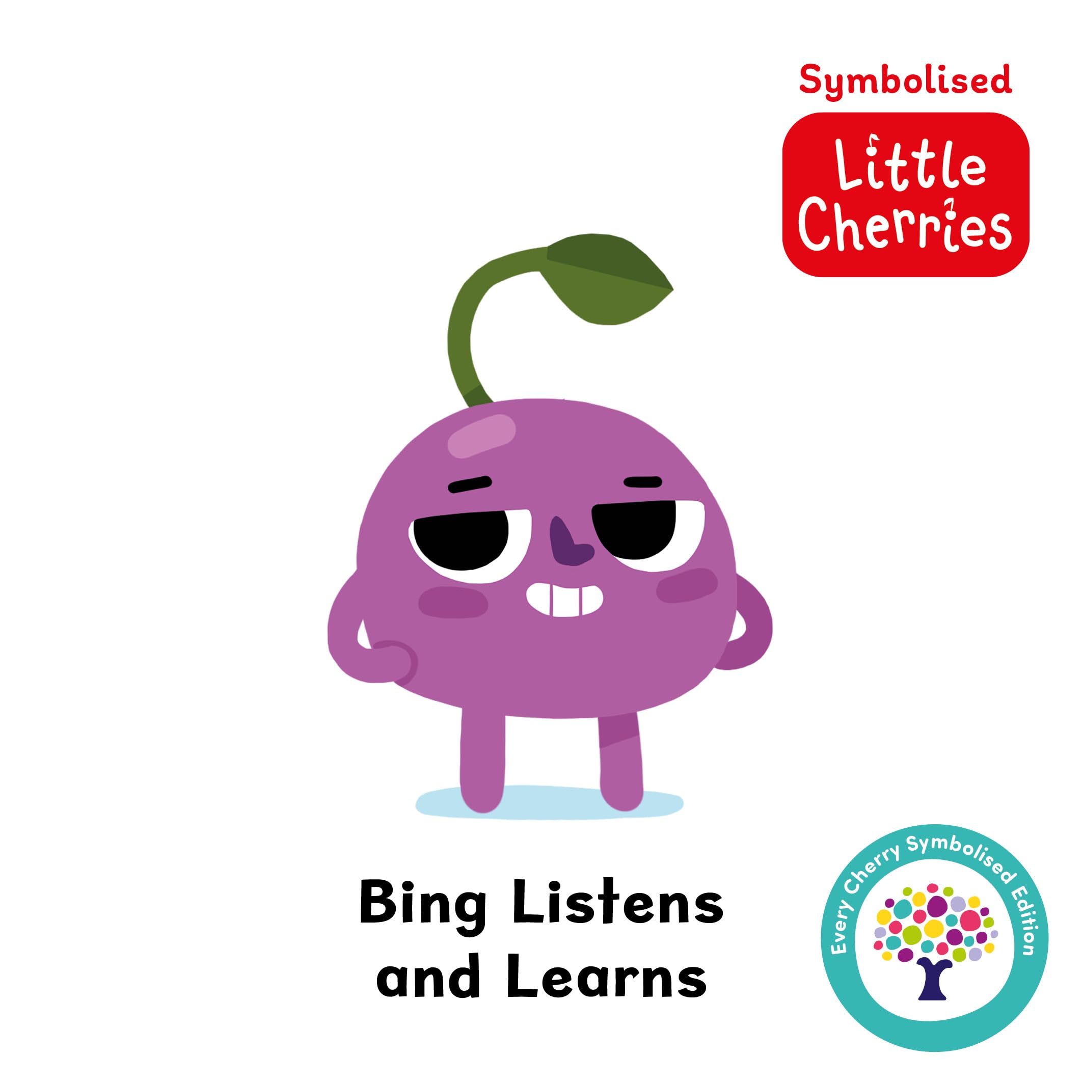 Bing Listens and Learns: Accessible Symbolised Edition (Symbolised Little Cherries) Includes Sensory Features and Signing Video: 5