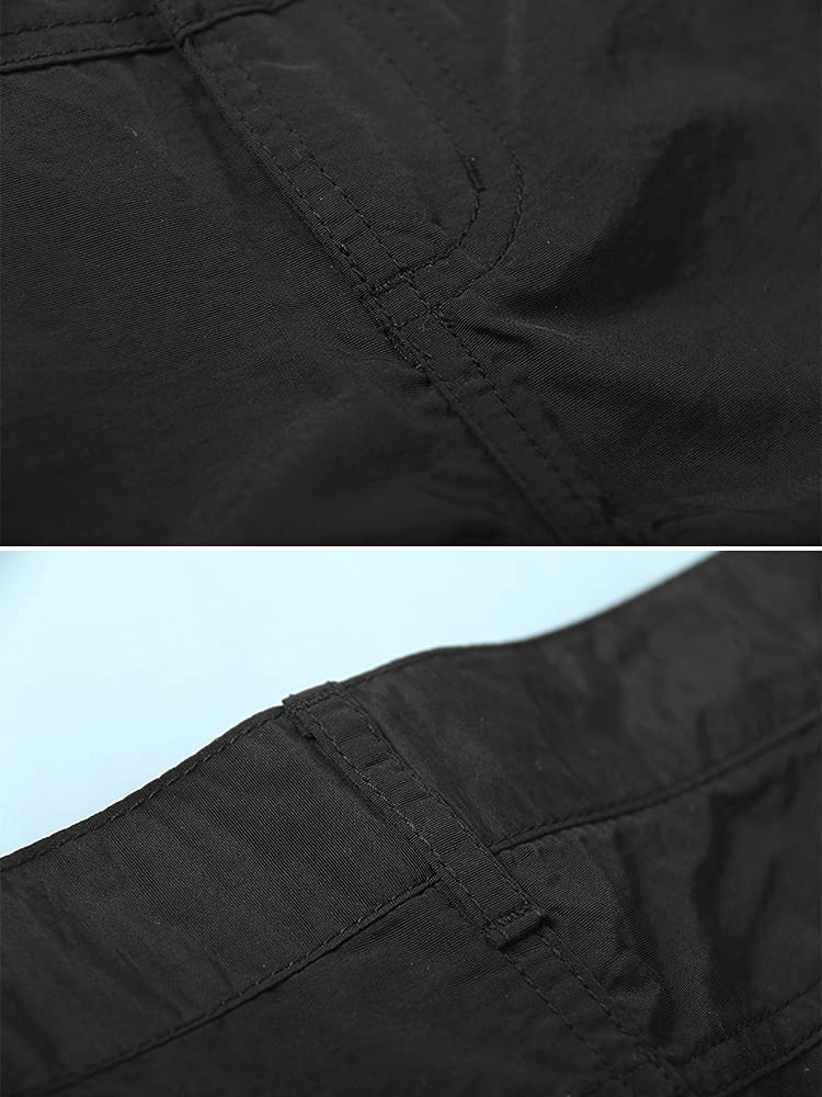 Aeslech Men's & Boys' Lightweight Hiking Walking Trousers Quick Dry Outdoor Cargo Work Pants