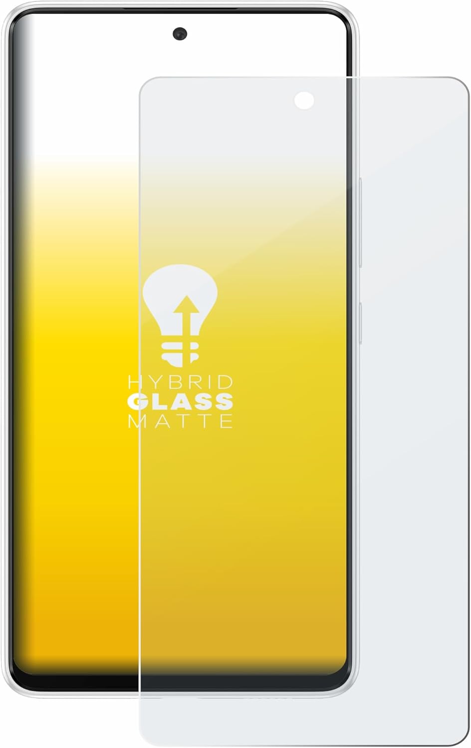 upscreen Matte Screen Protector Glass Film Compatible with Samsung Galaxy A53 5G - Anti-Glare, Anti-Fingerprint, 9H Glass Protection