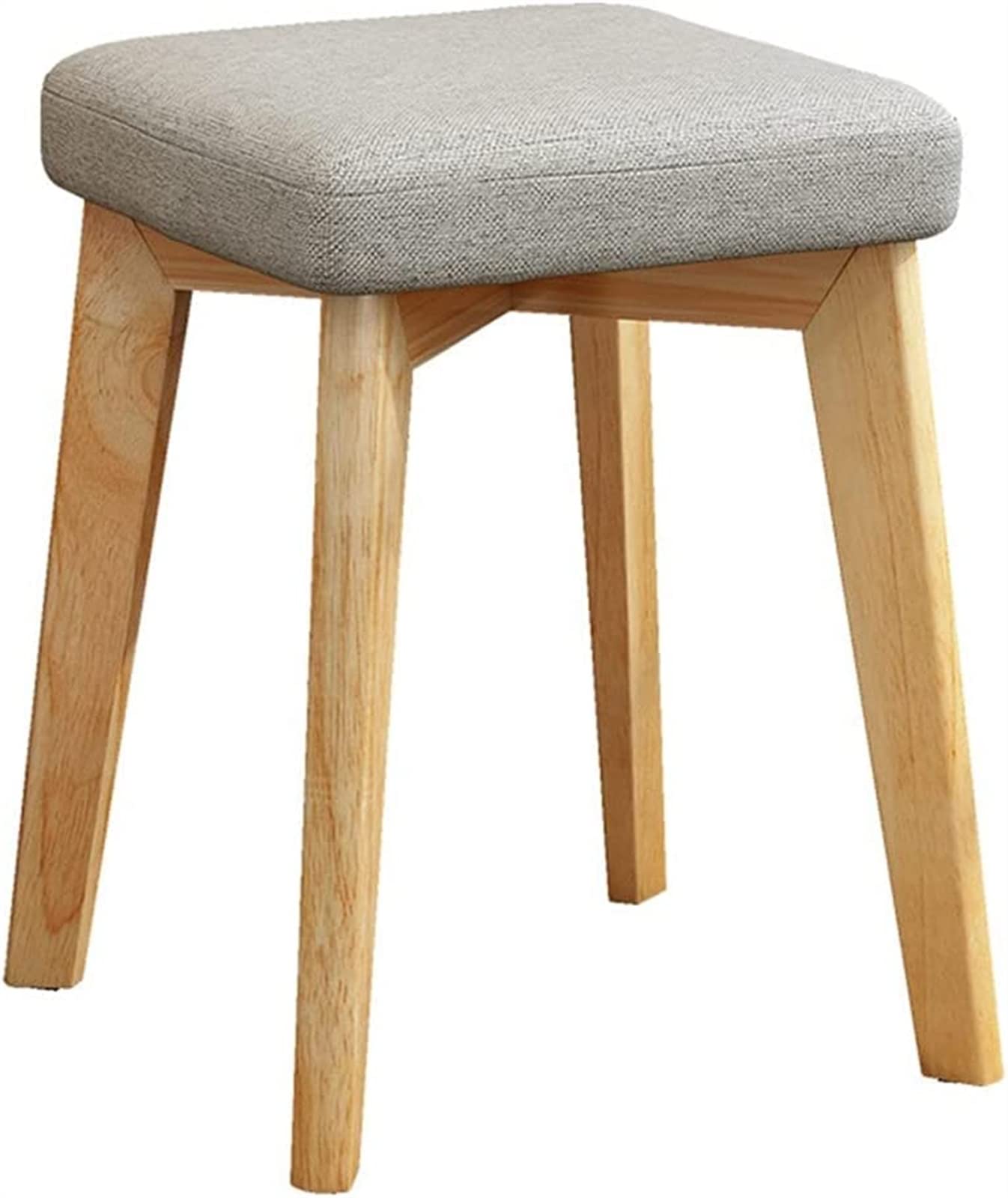 Tabouret de maquillage de chambre et chaise rembourrée en bois pour coiffeuse