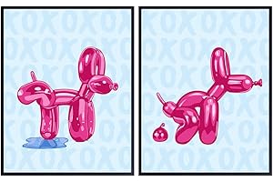 Pink Bathroom Wall Art Decor: Preppy, Pop, Trendy