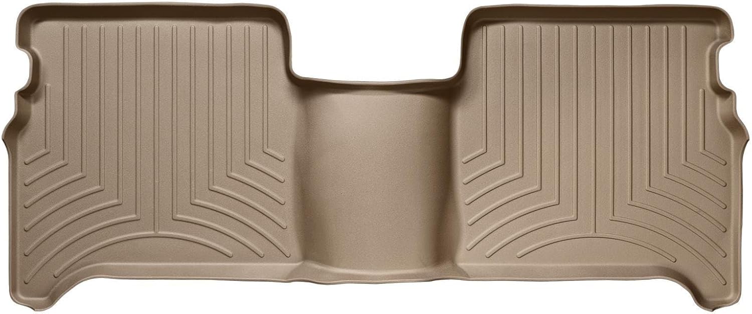 WeatherTech Custom Fit FloorLiners for Nissan Titan, Titan, Titan - 2nd Row (440192), Black