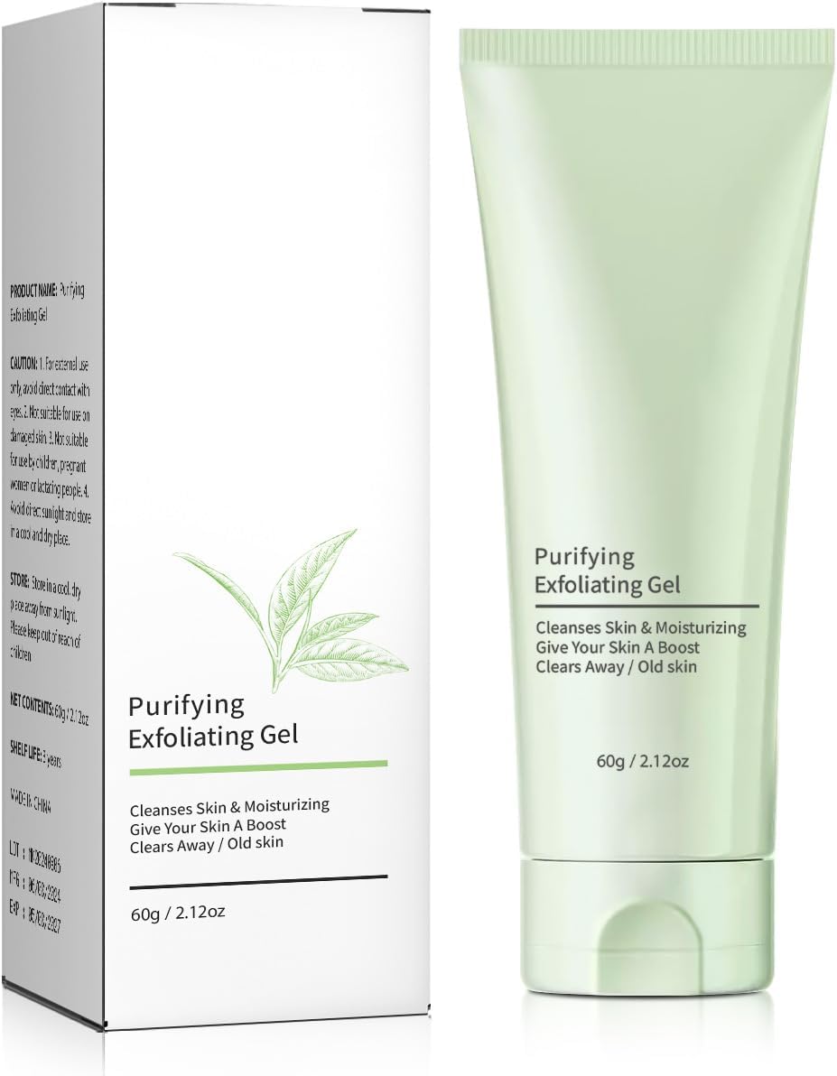 Purifying Exfoliating Gel, Deep Cleansing Face Scrub Exfoliating Gel for All Skin. (1Pcs)