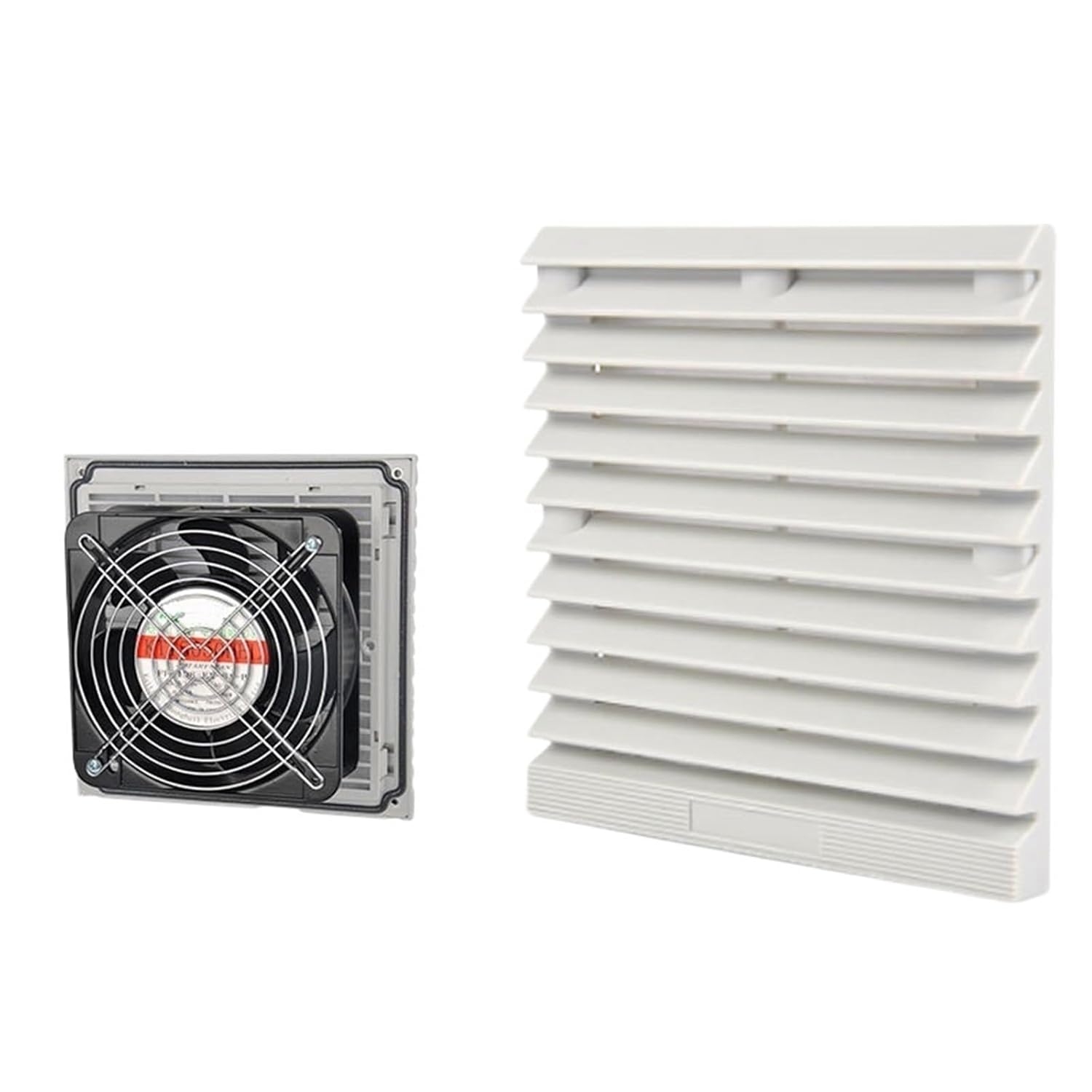 Double Ball Bearing Fan Ventilation Filter Set Grille Louvers Blower Exhaust Ventilation System Fan Filter with Fan