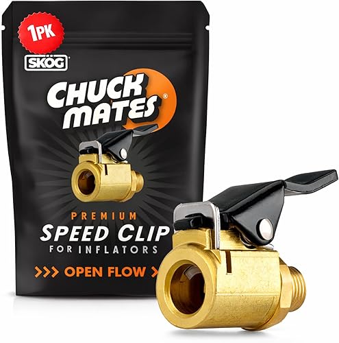 Chuck Mates - Accesorio de conexión rápida prémium para infladores de neumáticos de tipo abierto (paquete de 1)