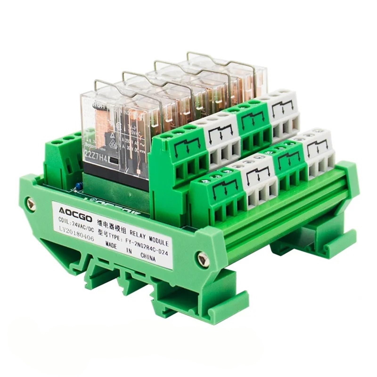 Module de Relais d'interface à Montage sur Rail G2R-2 à 4 canaux