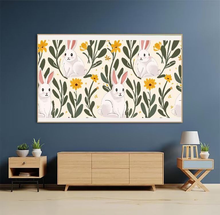 Diamond Painting Fleurs de Lapin 90x180 cm | Kit Broderie Diamant 5D Grand Format B493 - 2