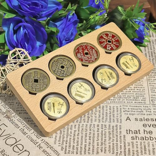 Caja de Madera para Monedas con 8 Huecos miniatura 3