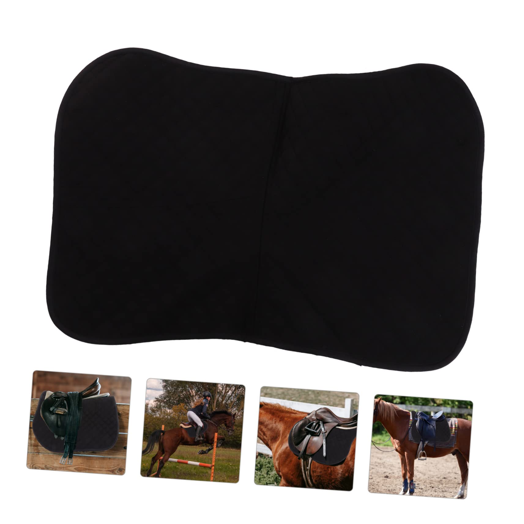 TOYANDONA Almohadilla del Asiento Silla de Montar para Caballo Manta de Silla de Montar Reutilizable Aislante Transpirable para Caballos Deportivos