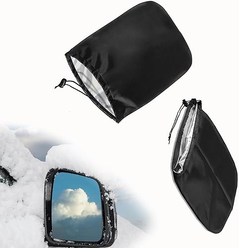 Sodcay 2 cubiertas impermeables para el espejo retrovisor del automóvil, 13.2 x 10.08 pulgadas, reflector, polvo, escarcha, rocío, protector de