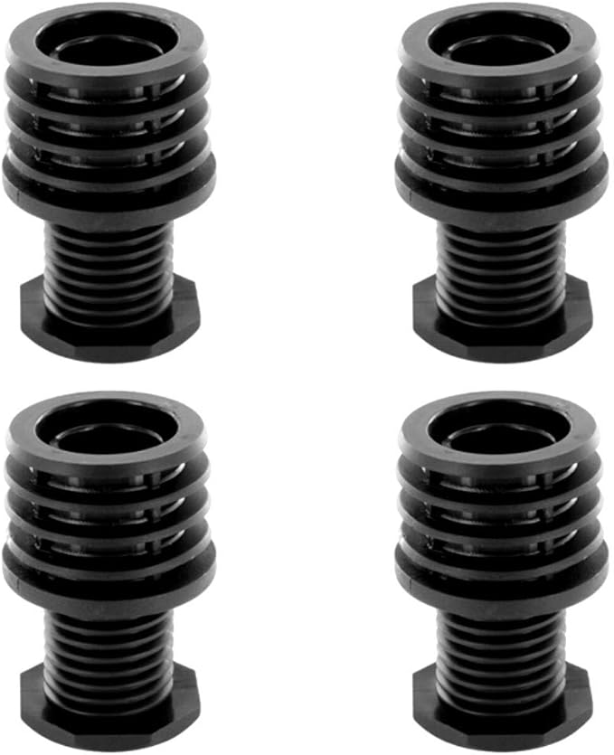 5x Pied Plastique Noir 20mm 25mm 30mm Butoir Outillage étagère Meuble