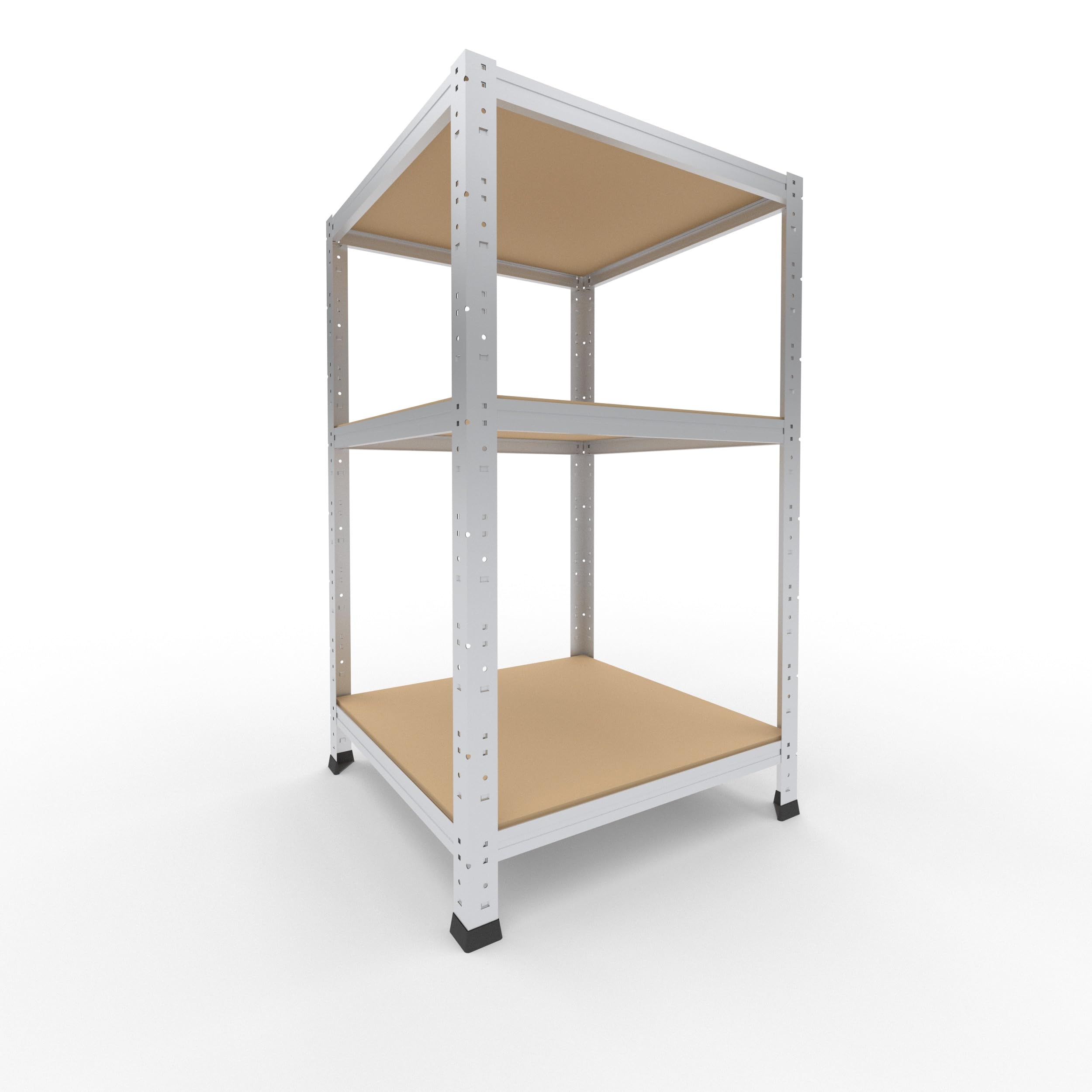 shelfplaza® 100x60x60cm HOME Scaffale metallo per carichi pesanti zincato con 3 ripiani con 175kg capacità di carico/Scaffali in metallo per garage come scaffali per ripostiglio o officina