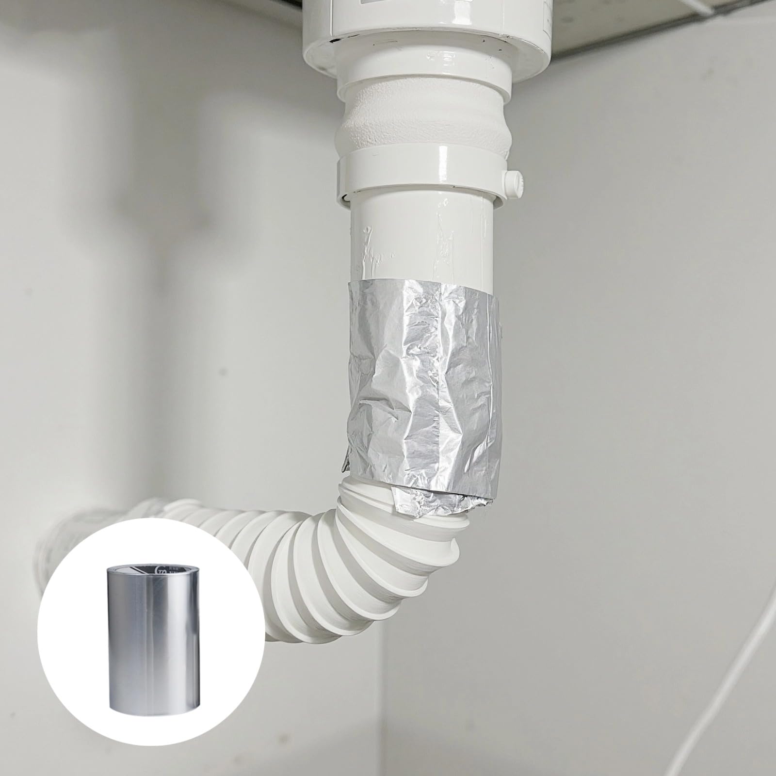 Aluminiumfolienband aus reinem Aluminium, 20 cm breit x 10 m lang, hitzebeständiges silbernes Dichtband für Küche, Topfreparatur und HVAC-Rohrleitungen, leicht anzubringen, mit starker Haftung