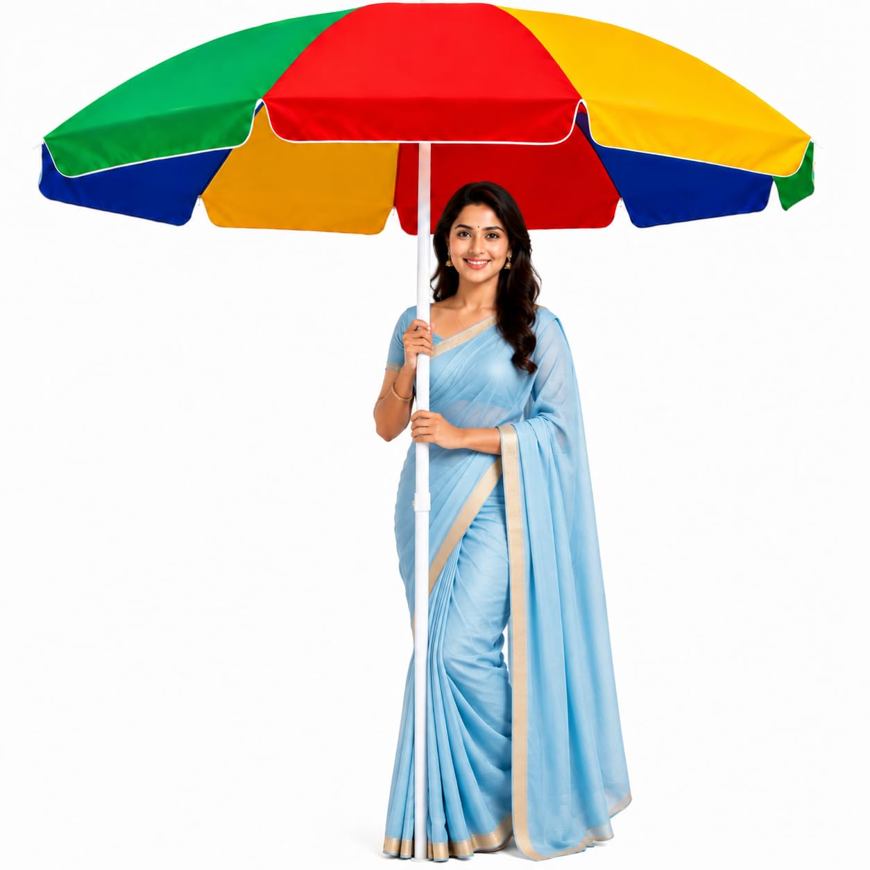 Garden Umbrella 7FT Outdoor Umbrella Terrace Shade Backyard Use Garden Umbrella Garden Canopy Deck Use Home Garden Use Outdoor Use (Multicolor)-image-47