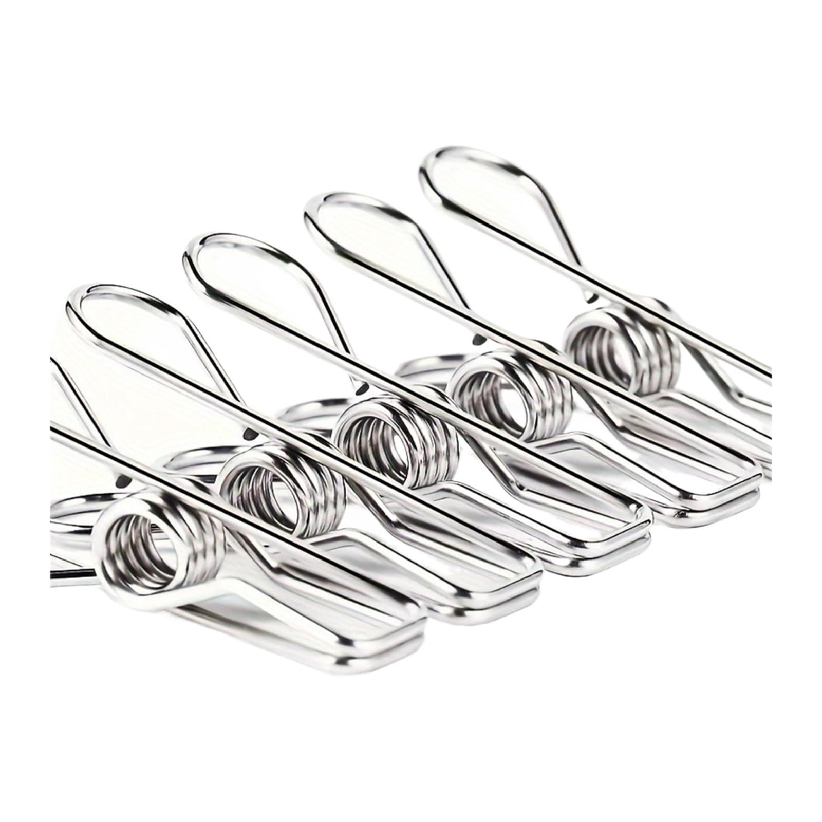 Metall-Wäscheklammern, 120 Stück, Edelstahl-Wäscheklammern, Mehrzweck-Metalldraht, Mehrzweck-Clips für Wäsche, Zuhause, Küche, für Wäscheleine, Befestigung, Handtuch, Socken, Unterwäsche
