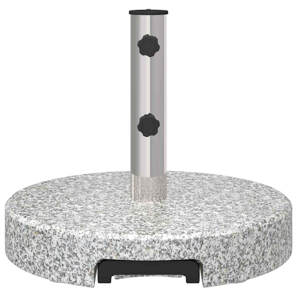 vidaXL Pied de parasol gris Ø 45 x 37,5 cm granit