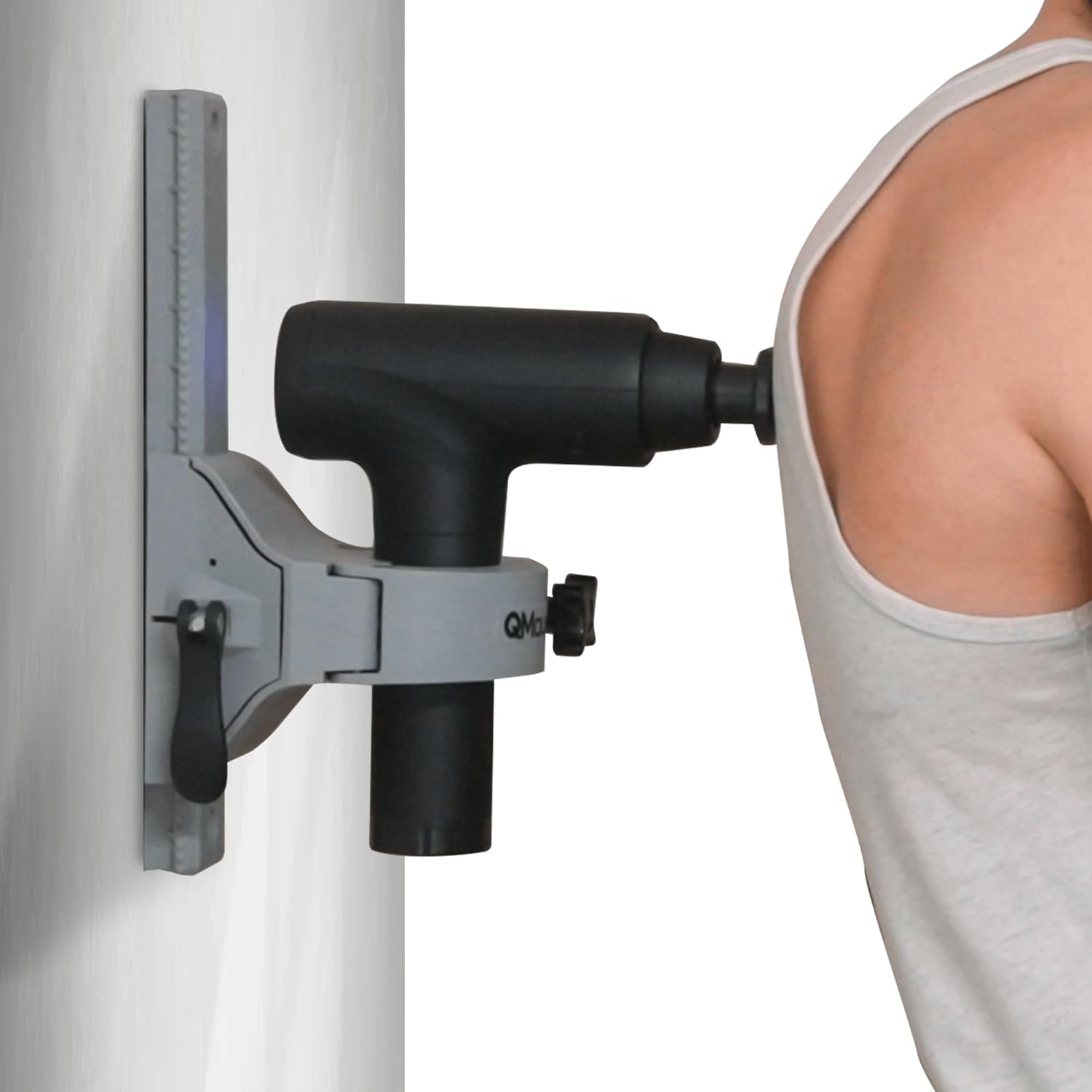 Massage Gun Holder for Back – Fully Adjustable Massage Gun Wall Mount Back Massager, High Strength Nylon Body, No Slip, Immovable Strong Attachment, Supports Deep Massaging Massage Gun Holder for Back – Fully Adjustable Massage Gun Wall Mount Back Massager, High Strength Nylon Body, No Slip, Immovable Strong Attachment, Supports Deep Massaging