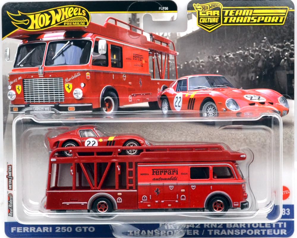 Amazon | HOT WHEELS 1:64 CAR CULTURE TEAM TRANSPORT - FERRARI 250