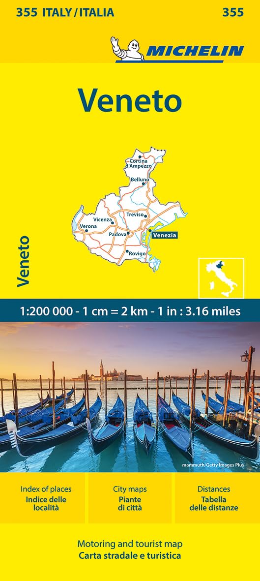 Veneto - Michelin Local Map 355 by Michelin (Sheet map, folded)