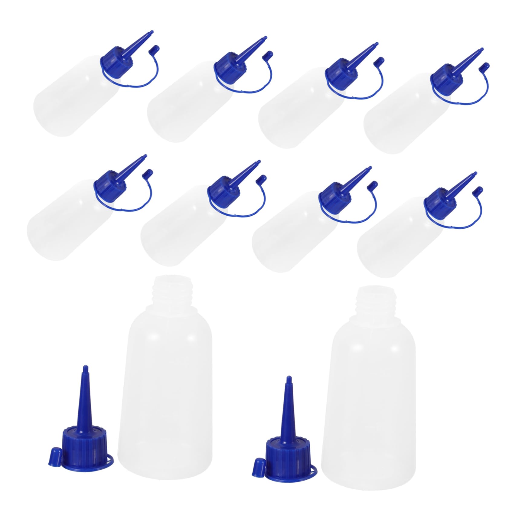 NUOBESTY 4 Set Bottiglie Beccuccio Precisione Per Colla Bottiglie Versatili Per Progetti Creativi 10 Pezzi * 4