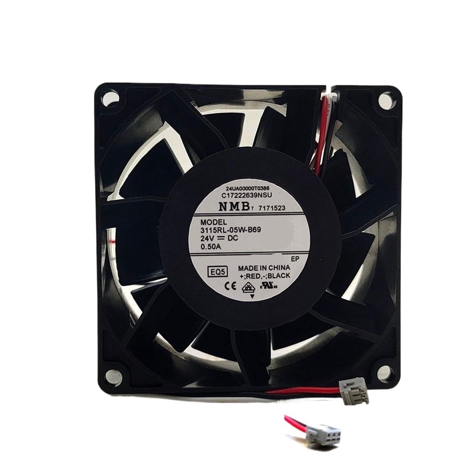 MGIMGFKZD 3115RL-05W-B69 24V 0.50A 80mm Inverter Server Cooling Fan 3-Wire