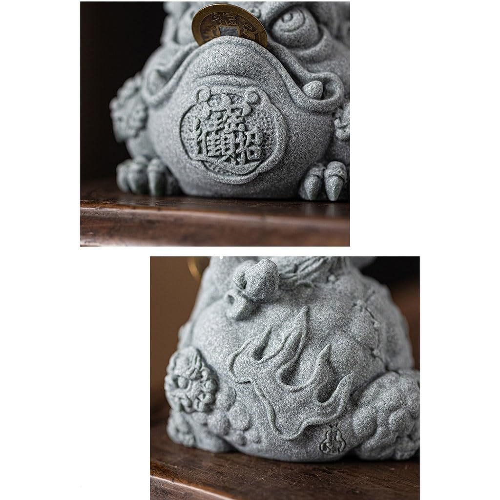 REIK Figurine da Tavolo Nuovi Ornamenti for Animali Domestici da tè rospo in Stile Cinese, Tavolo da tè Creativo rospo, Piante in Vaso e Decorazioni paesaggistiche Statue di Decorazioni per la Casa