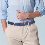 2 Pack Mens Elastic Belt, Braided Golf Belt For Men, Woven Stretch Belt Boys Belt For Father's Day