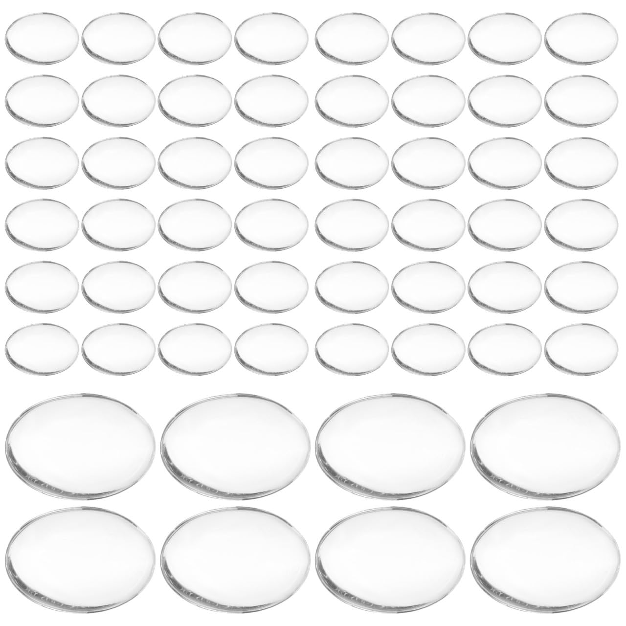 Cabujones de 18 X 25 Mm transparentes ovalados para hacer joyas artesanales y manualidades caseras