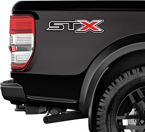 Vista 9 de STX Calcomanías para camión compatibles con F150 (2015-2020) / Juego de 2 (negro)