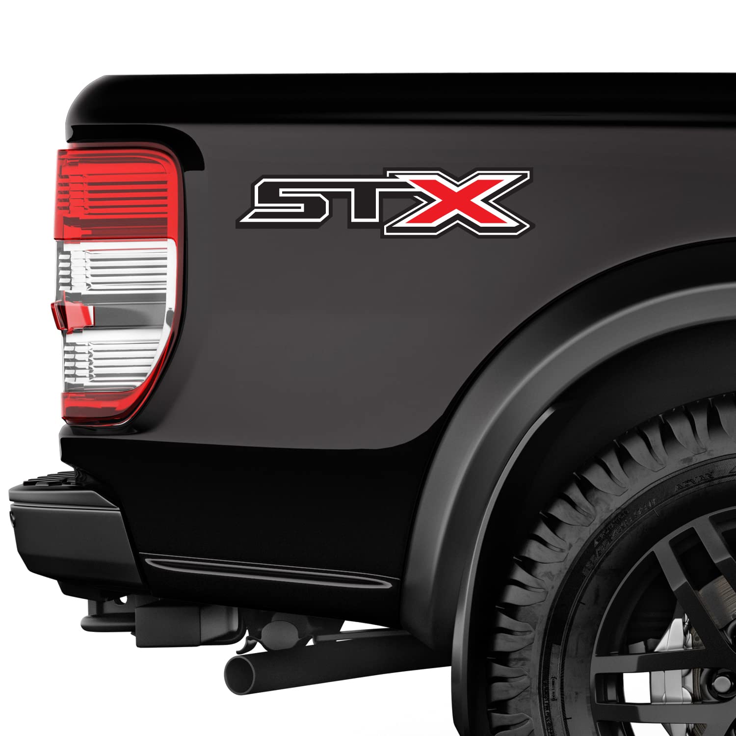 Ford F150 STX Decal Off Road Replacement Sticker, Compatible With Ford F150 Truck, Set Of 2, Premium Series (Gray/Metallic Finish