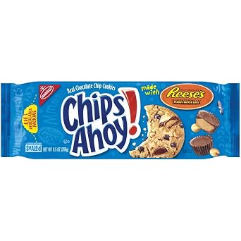 Nabisco, Chips Ahoy! Chocolate Chip Cookies made with Reeses Peanut Butter Cups, 9.5oz Bag Pack of 3