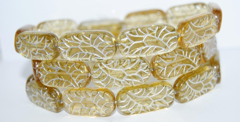 Outlet 10 Grams Celtic Block Beads, 15 x 5 mm, 1 Mixed Colors (00001-mix), Glass, Czech Republic