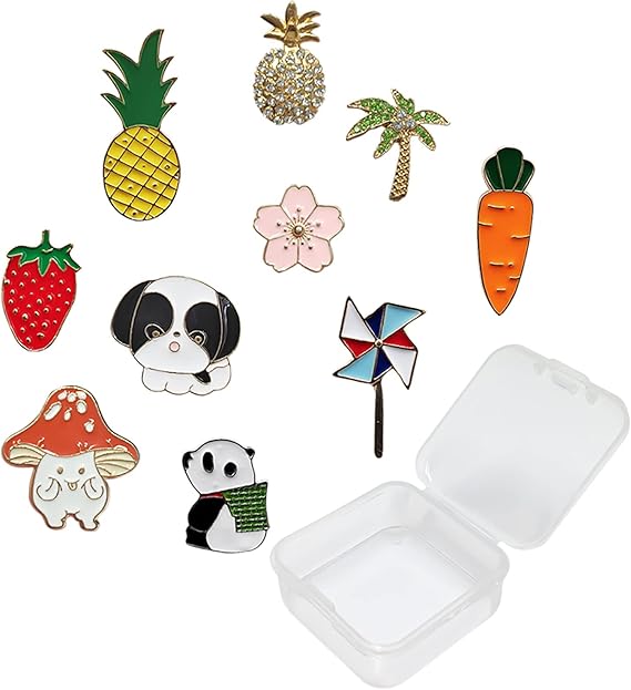 Amazon Beauty Player ブローチ マグネットブローチタックピン ピンブローチマスクチャームバッジ ケース付け ラペルピン レディース おしゃれ ボタン カートゥーン 縫製不要 人気 おしゃれジュエリーアクセサリー 誕生日 記念日 贈り物 男女兼用 カートゥーン