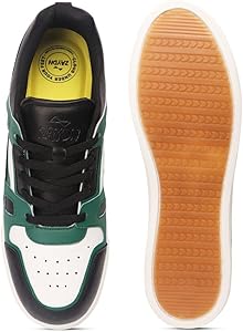 Buy ZAYDN Mens Eleven-Eleven Black Green High Top Sneaker, 11 UK