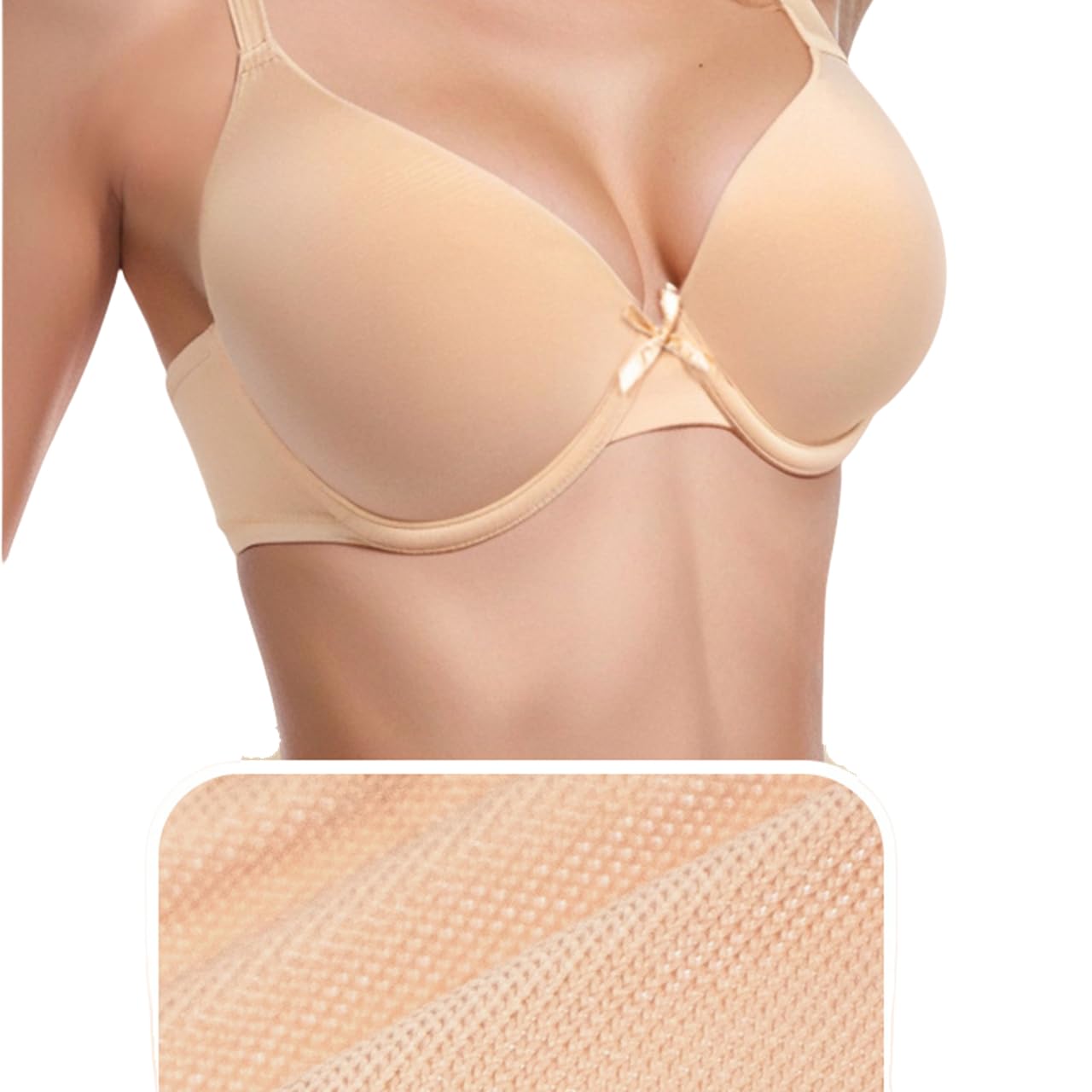 Reggiseno Donna Pacchetto di 3 Reggiseni A Fascia Copertura Completa del Comfort delle Donne, Cinghie Classiche Regolazione Sostegno Trucco Corpo Lingerie Sonno-bianco-85c