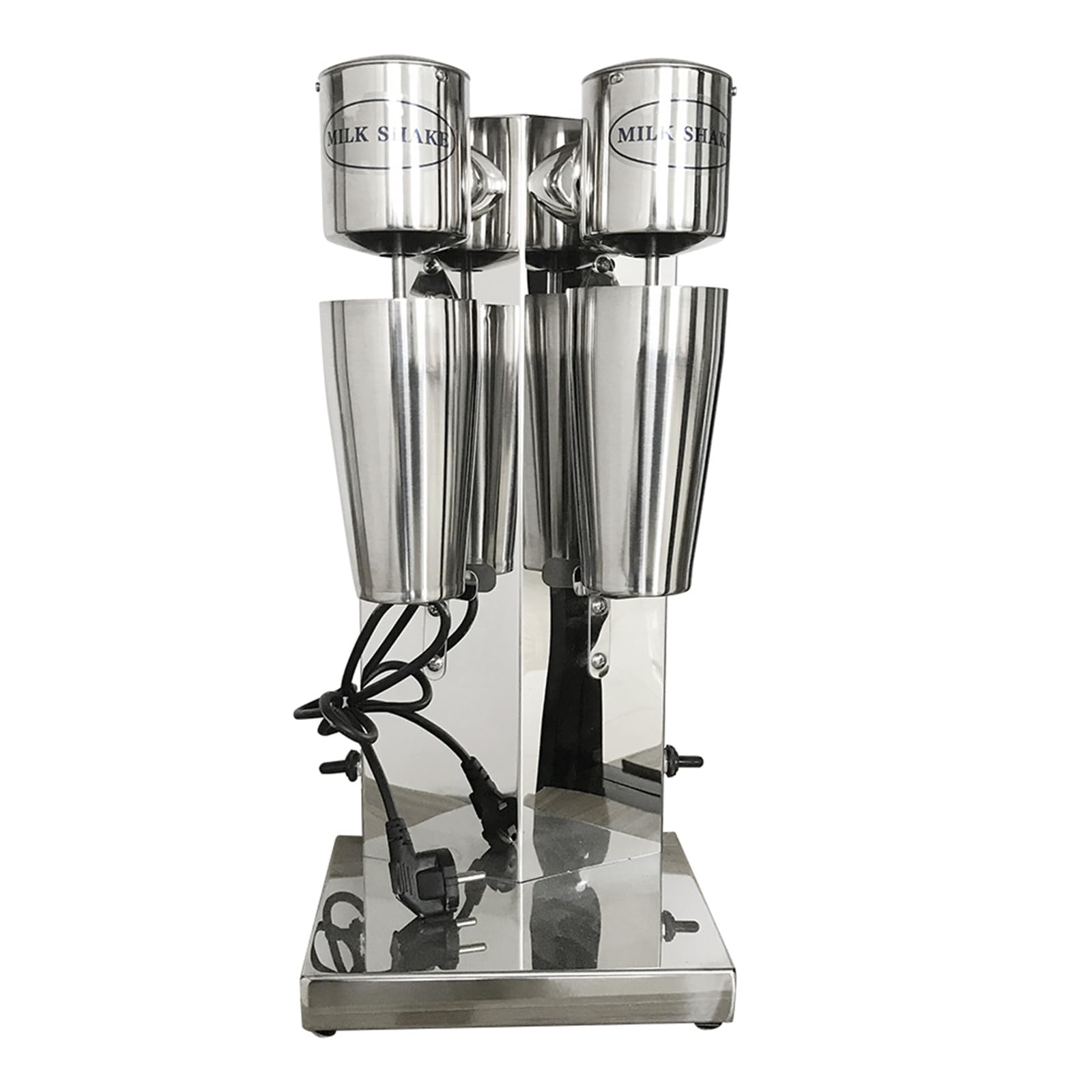 LIYUANJUN Double-head Milkshake Machine, 180W Electric Milkshake Maker Machine Commercial Ice Cream Mixer Stainless Steel Drink Mixer 110V 60HZ 18000 RMP Speed