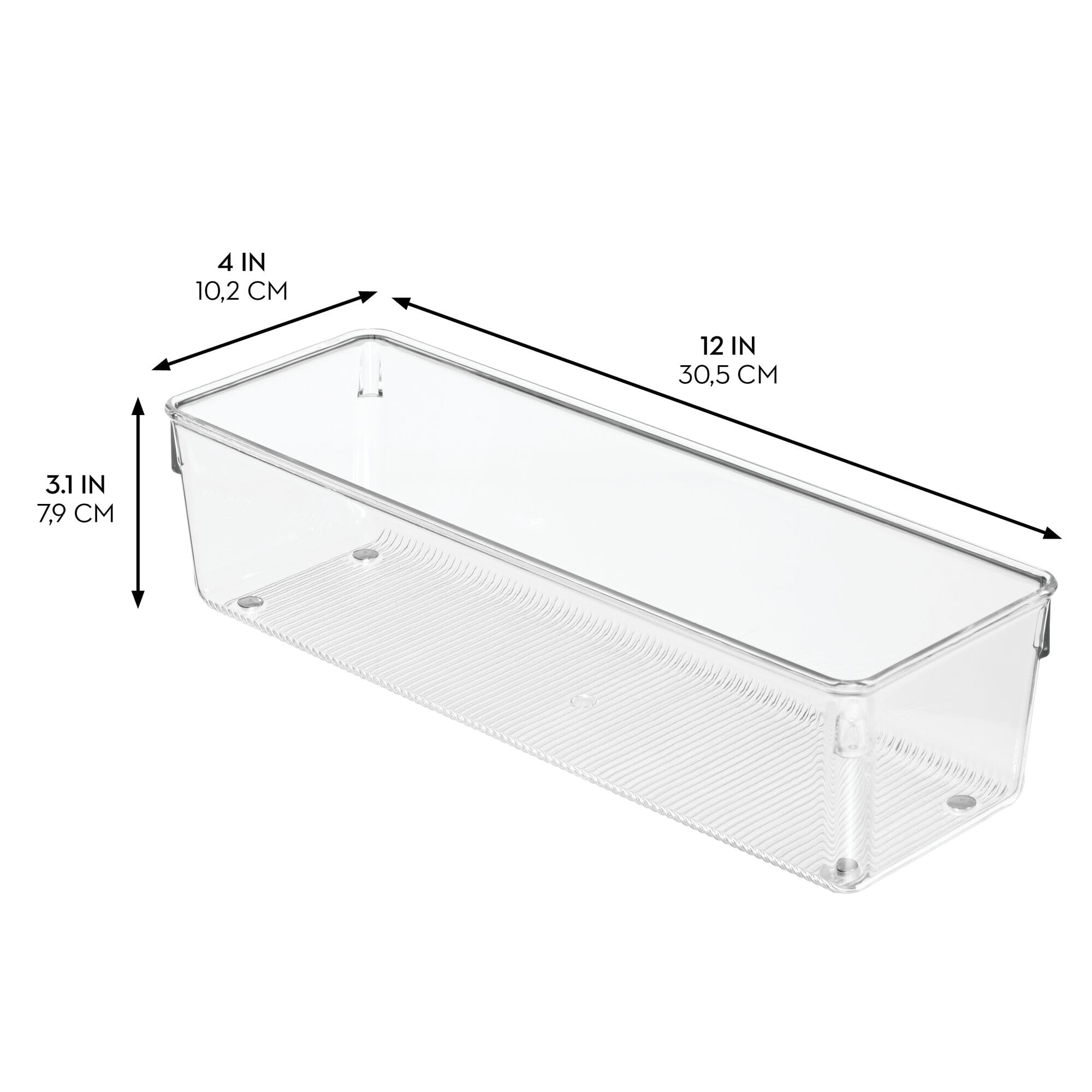 iDesign 29332M6 Organizer per cassetti, Trasparente