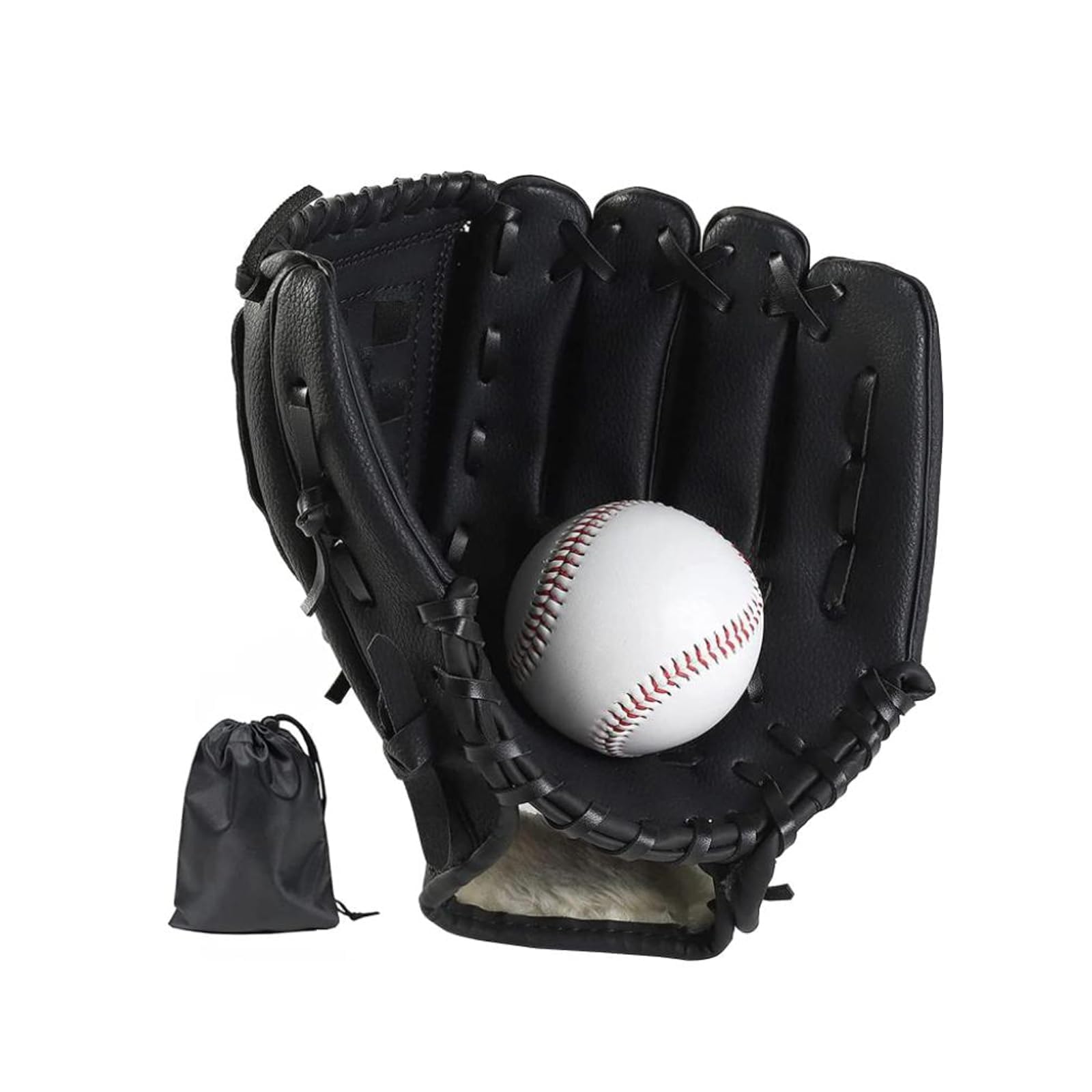 NIYATA Guanto da Baseball Adulto 11,5" Mancino Regolabile e Confortevole con Borsa