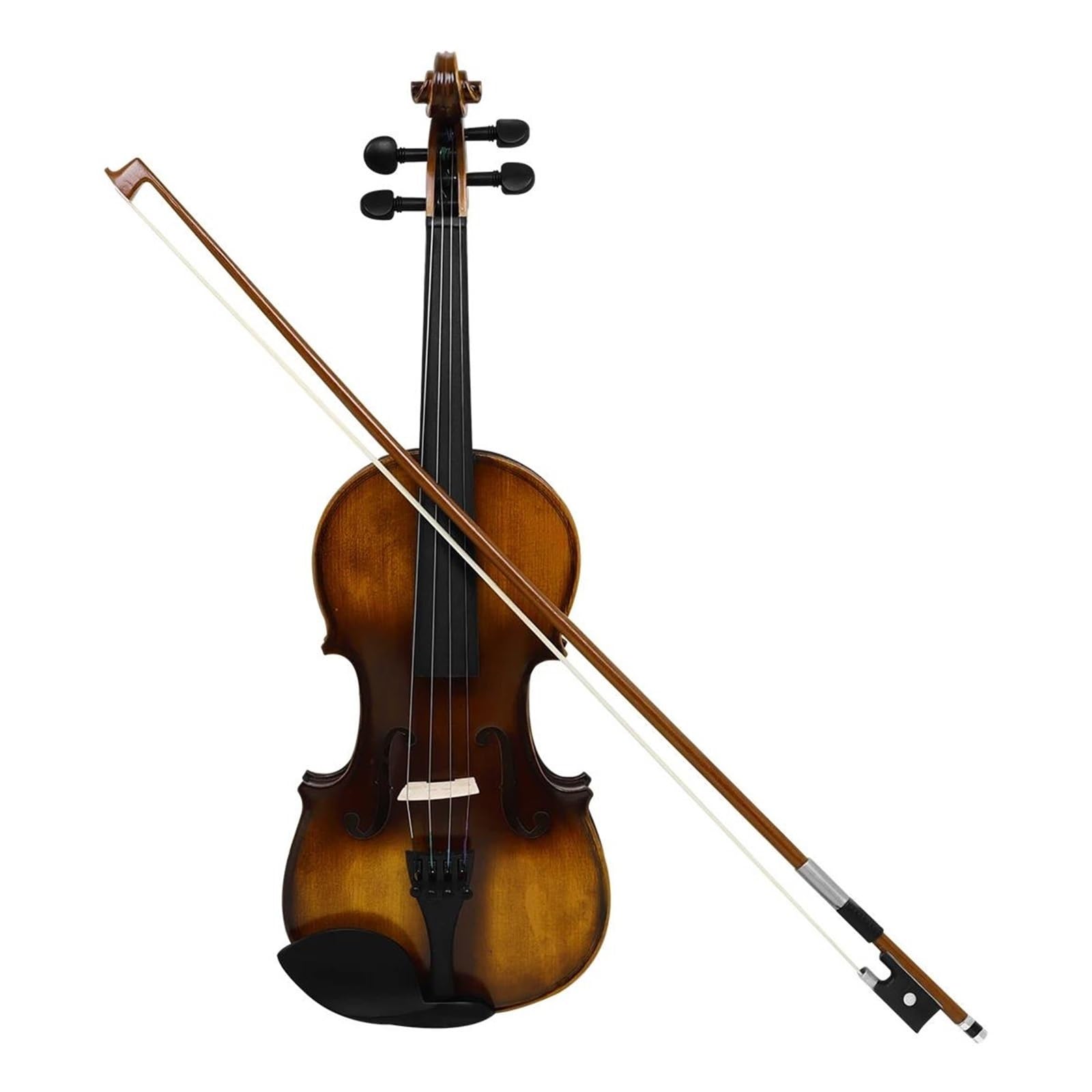 Skrzypce 4/4 Z Litego Drewna Z Tunerem Naklejka Na Podstrunnicę Akcesoria Instrumenty Strunowe Skrzypcowe(1SET)