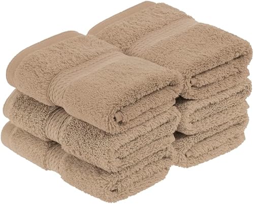 Vista 916 de SUPERIOR - Juego de toallas de algodón egipcio de 28.22 oz/m², incluye 2 toallas de baño, 2 toallas de mano, 2 toallas para la cara, artículos
