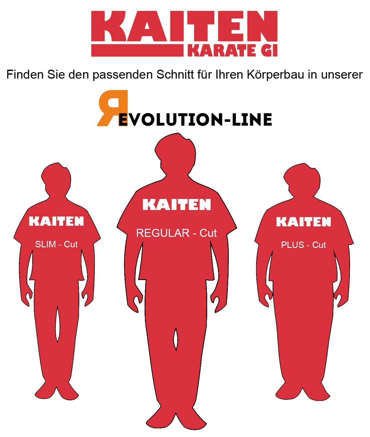 KAITEN Karateanzug Europa REGULAR - Karate Gi weiß 11 oz Baumwolle - Hose mit Zugverschluss