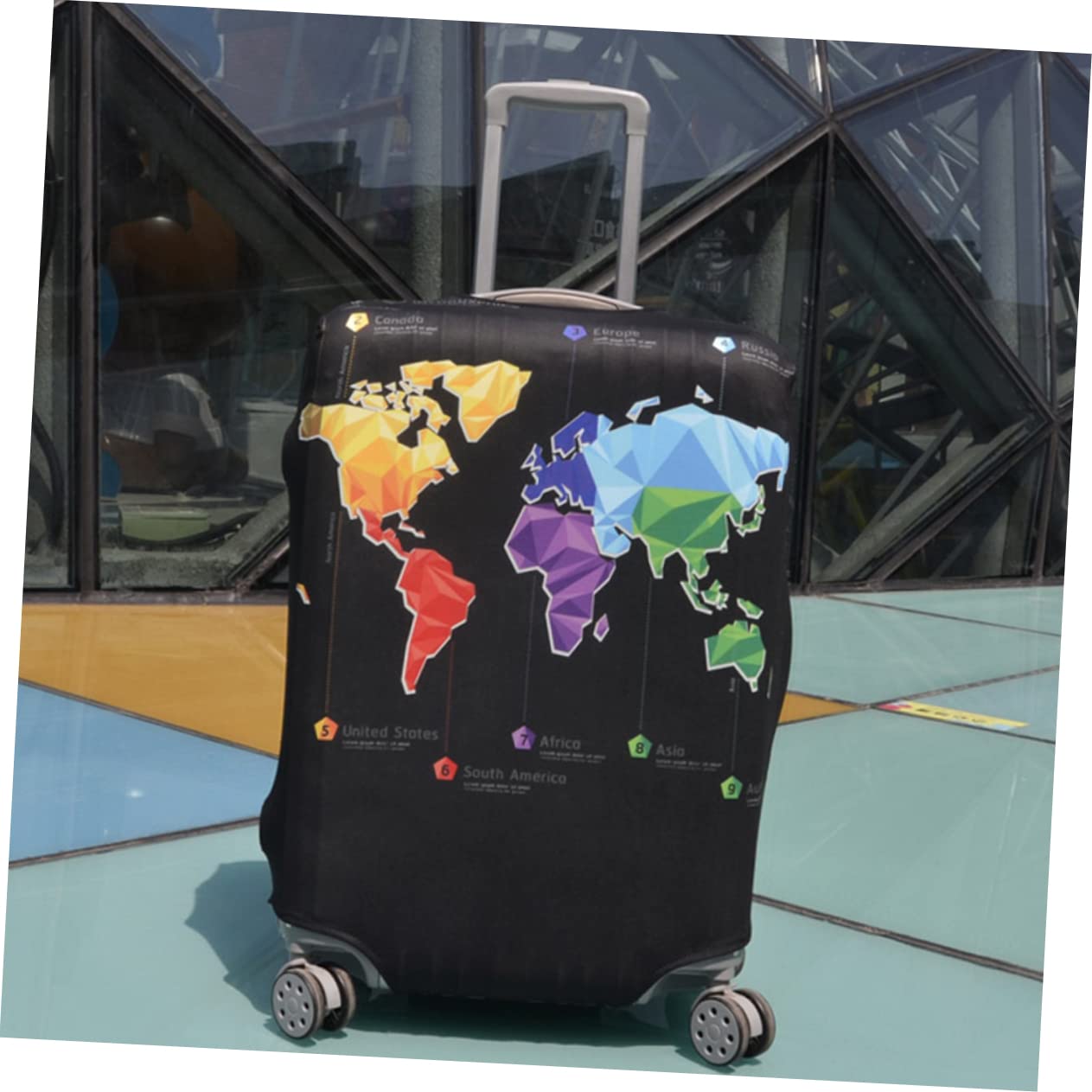 FOMIYES Funda Mundo del Maleta Mapa Protectora de Viaje